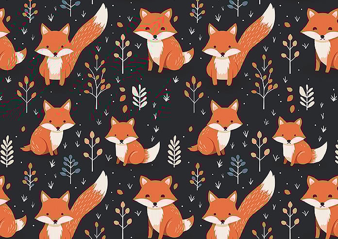 Foxy Friends, Ginger - Motorised Roman Blind - Image 7